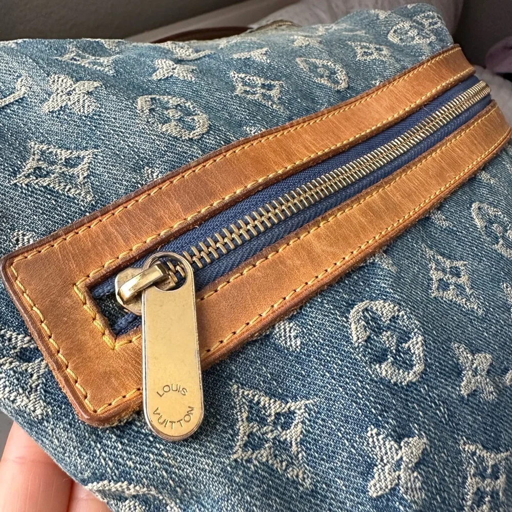 Louis Vuitton Denim Baggy GM Hobo Shoulder Bag